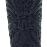 Corral Women's L5464 All Black Tooled-Inlay Square Toe Western Boots