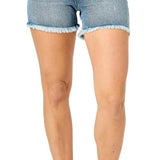 Judy Blue High Waist Button Fly Destroy Hi-Lo Hem Shorts