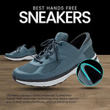 Zeba Men's Hands Free Slip-On Walking Shoes (Ocean Teal)
