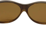 Fitovers Eyewear Glides Sunglasses with Swarovski Crystals (Honey, Polarvue Amber)