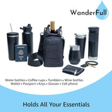 WanderFull Crossbody HydroBag Stylish Puffer Tote for Water Bottle