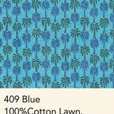 Tori Richard Thousand Palms Blue Medium Short Sleeve Hawaiian Shirt