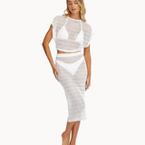 PQ Swim Women's Crochet Midi Skirt