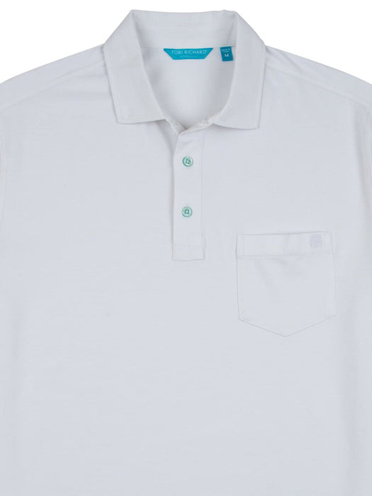 Tori Richard Men's Passport Hibiscus Medium Short Sleeve Polo Golf Shirt