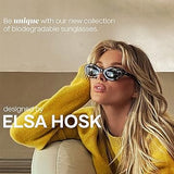 Christopher Cloos x Elsa Hosk Round Vintage Polarized Sunglasses