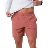 Burlebo Men's Everyday Shorts (Red Clay - Fish)