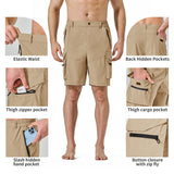 Pausel Men's Hiking Tactical Shorts Cargo Quick Dry Outdoor Golf Shorts with 5 Pockets for Athletic Fishing Travel