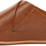 Tutsi Leather Slip-On Cross-Band Slide Sandal