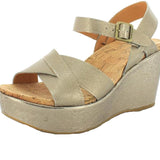 Ava 2.0 LeatherAnkle Strap Wedge Sandal