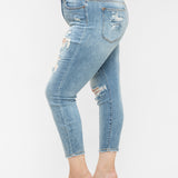 Judy Blue Jeans Women's Hi-Rise Boyfriend Destroyed Jeans