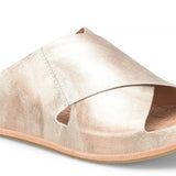 Tutsi Leather Slip-On Cross-Band Slide Sandal