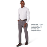 Mizzen+Main Leeward Performance Men's Long-Sleeve Dress Shirt - Wrinkle-Resistant, 4-Way Stretch, Trim Fit