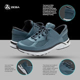 Zeba Men's Hands Free Slip-On Walking Shoes (Ocean Teal)