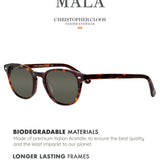 Christopher Cloos Mala Minimalist Polarized Sunglasses