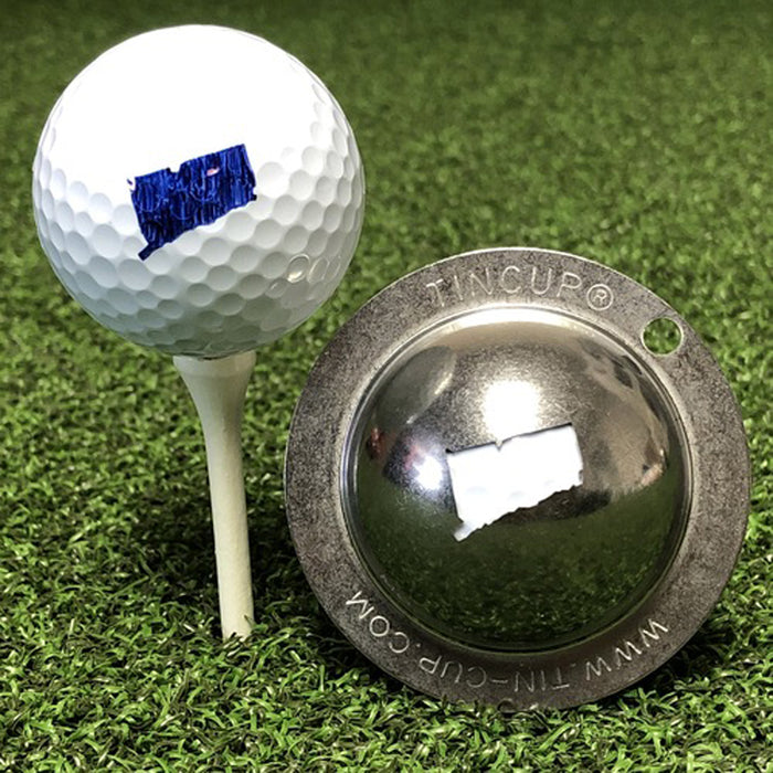 Tin Cup Golf Ball Custom Marker Alignment Tool