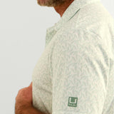 HUK Men's Pursuit Printed, Performance Short Sleeve Polo Shirt