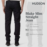 Hudson Jeans Mens Blake Slim Straight Cotton 34" Inseam Jeans