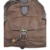 Tag Safari Leather Safari Backpack Buffalo Skin Kilimanjaro - Brown - One Size