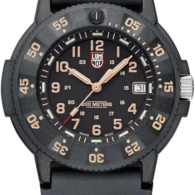 Luminox Men's Navy Seal 3000 EVO Series 43mm Analog Black Old Radium Dive Watch