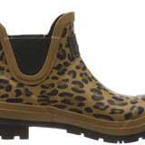 Joules Women's Wellibob Tan Leopard Size 6 Short Height Rain Boot