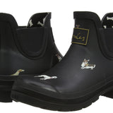 Joules Women's Wellibob Black Dog Size 11 Short Height Rain Boot