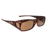 Jonathan Paul Fitovers Large Aria Tortoiseshell Polarized Amber Sunglasses