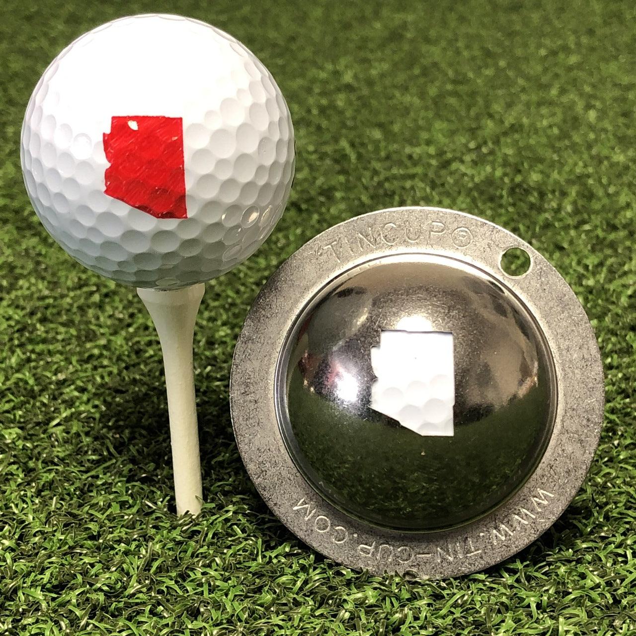 Tin Cup Golf Ball Custom Marker Alignment Tool