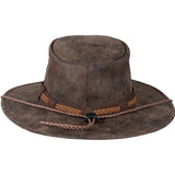 Stetson Men's Canberra Distressed Suede Aussie Safari Hat