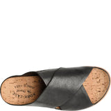 Tutsi Leather Slip-On Cross-Band Slide Sandal