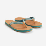 Hari Mari Women's Fields Puebla Jade Size 7 Memory Foam Flip Flops