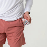 Burlebo Men's Everyday Shorts (Red Clay - Fish)