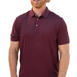 Burlebo Men's Performance Short Sleeve Polo Golf Shirt