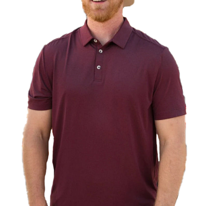 Burlebo Men's Performance Short Sleeve Polo Golf Shirt