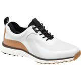 Johnston & Murphy Men's XC4 H1-Luxe Size 9.5 White/Navy Hybrid Golf Shoes