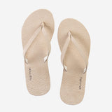 Hari Mari Women's Meadows Sand Size 9 Memory Foam and Arch Support Flip Flops