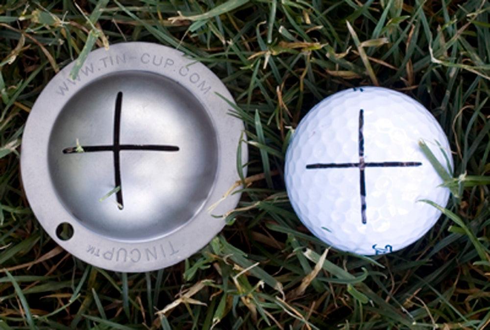 Tin Cup Golf Ball Custom Marker Alignment Tool