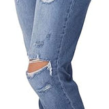 Judy Blue Women's High Waist Cuffed Destroyed Boyfriend Jeans - 88404