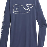 vineyard vines Women's Long-Sleeve Vintage Whale Pocket T-Shirt