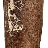 Corral Women's L-5042 Brown & Cross Embroidery Square Toe Western Boots