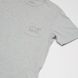 vineyard vines Men's Short-Sleeve Vintage Whale Pocket Tee