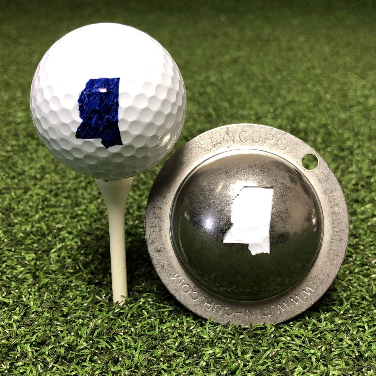 Tin Cup Golf Ball Custom Marker Alignment Tool