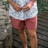 Burlebo Men's Everyday Shorts (Red Clay - Fish)
