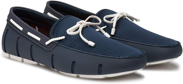Swims Men's Braided Lace Loafers Slip-On Classic Boat Shoes
