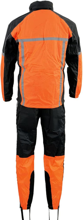 Milwaukee Leather Men's MPM9510 Water-Resistant Hi Vis Rain Suit