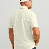 HUK Men's Pursuit Printed, Performance Short Sleeve Polo Shirt