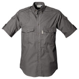 Tag Safari Shooter Shirt for Men Short Sleeve, 100% Cotton, Sun Protection for Outdoor Adventures