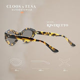 Christopher Cloos x Elsa Hosk Round Vintage Polarized Sunglasses