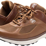 Zeba Men's Hands Free Slip-On Walking Shoes (Brown)