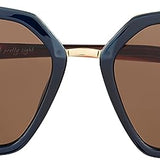 Radley London Women's 6503 Tranquil Blue and Gold Designer Square Sunglasses