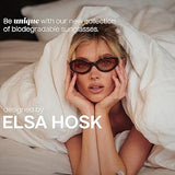 Christopher Cloos x Elsa Hosk Round Vintage Polarized Sunglasses